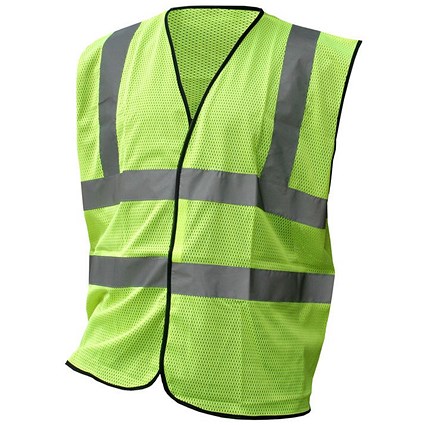 Beeswift High Visibility Mesh Vest, Saturn Yellow, 5XL