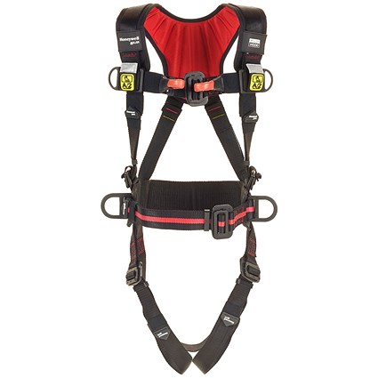 Honeywell H500 Arc Flash Harness, Black and Red, Medium