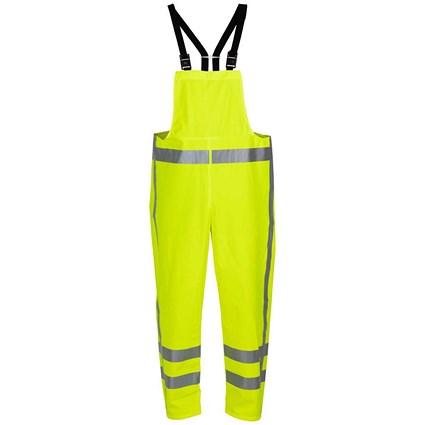 Hydrowear Vechta Hydrosoft High Visibility Waterproof Bib & Brace, Saturn Yellow, 2XL