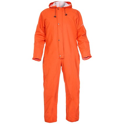 Hydrowear Salesbury Hydrosoft Waterproof Coveralls, Orange, Medium