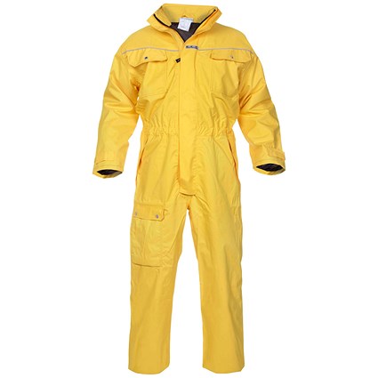 Hydrowear Kopenhagen Simply No Sweat Waterproof Premium Coveralls, Yellow, Large