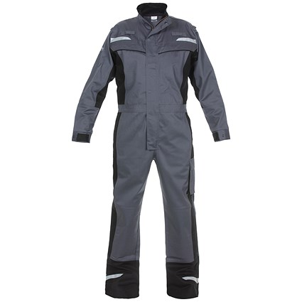 Hydrowear Mayen Multi Venture Flame Retardant Anti-Static Coverall, Grey & Black, 40