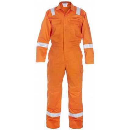 Hydrowear Mierlo Multi Cvc Flame Retardant Anti-Static Coverall, Orange, 42