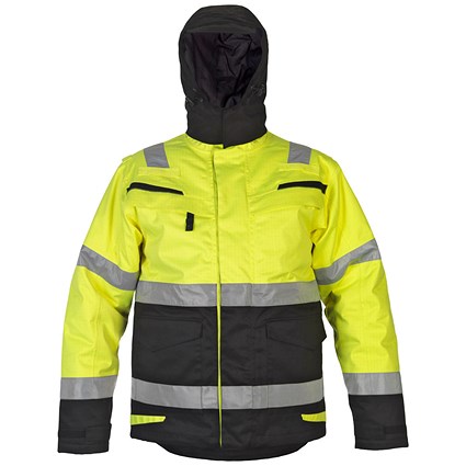 Hydrowear Matre Multi Cvc Waterproof Arc Parka, Saturn Yellow & Black, Medium