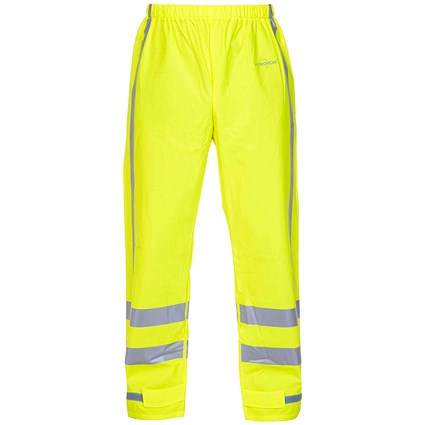 Hydrowear Nagoya Multi Hydrosoft Flame Retardant Anti-Static High Visibility Waterproof Trousers, Saturn Yellow, Large