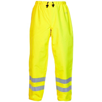 Hydrowear Ursum Simply No Sweat High Visibility Waterproof Trousers, Saturn Yellow, Small