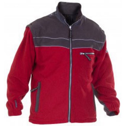 Hydrowear Kiel Fleece, Red & Grey, 3XL