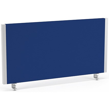 Impulse Evolve Desk Screen, 800x400mm, Silver Frame, Blue