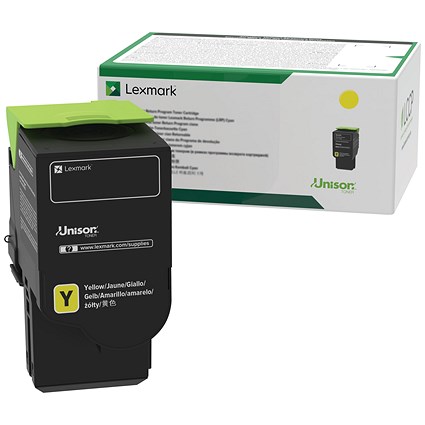 Lexmark Return Programme 2.3K Toner Cartridge High Yield Yellow C232HY0