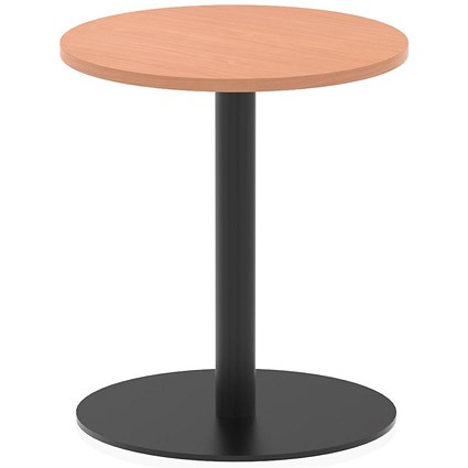 Italia Poseur Round Table, 600mm Wide, 720mm High, Beech