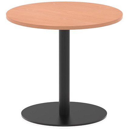 Italia Poseur Round Table, 800mm Wide, 720mm High, Beech