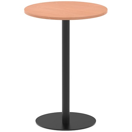 Italia Poseur Round Table, 800mm Wide, 1145mm High, Beech