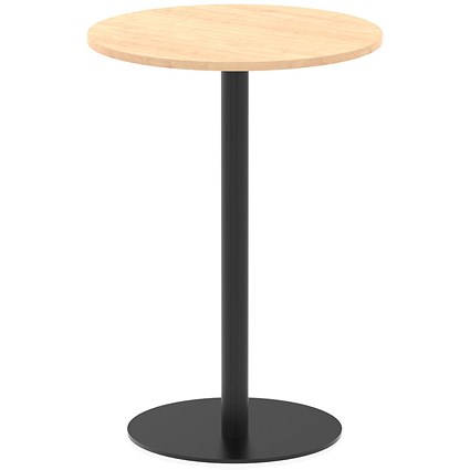 Italia Poseur Round Table, 800mm Wide, 1145mm High, Maple