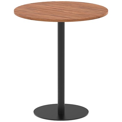 Italia Poseur Round Table, 1000mm Wide, 1145mm High, Walnut