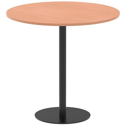 Italia Poseur Round Table, 1200mm Wide, 1145mm High, Beech