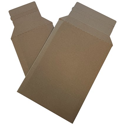 New Guardian Corrugated Expander Kraft C5 Envelopes, 125gsm, Peel & Seal, Manilla, Pack of 100