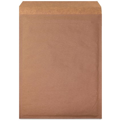 Jiffy Ocean Green Uncoated Mailers, 8/H, Brown, Pack of 100