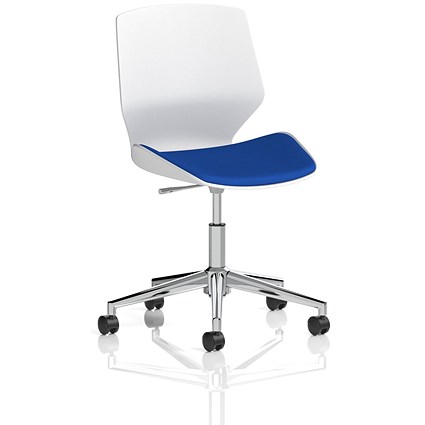 Florence Operator Chair, Stevia Blue Fabric Seat