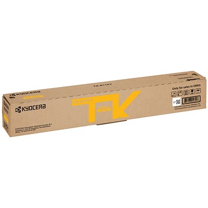 Kyocera Toner Kit for ECOSYS M8124cidn and M8130cidn Yellow TK8115Y