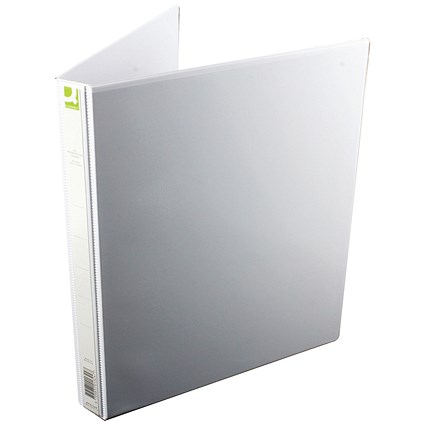 Q-Connect Presentation Binder, A4, 4 D-Ring, 15mm Capacity, White, Pack ...