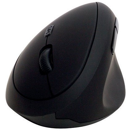 Q-Connect Ergonomic Vertical Right Handed Mouse, Wireless, Black