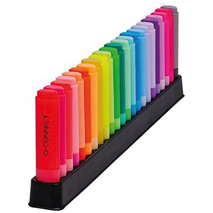 Q-Connect Highlighter Pens Deskset, Assorted, Pack of 23