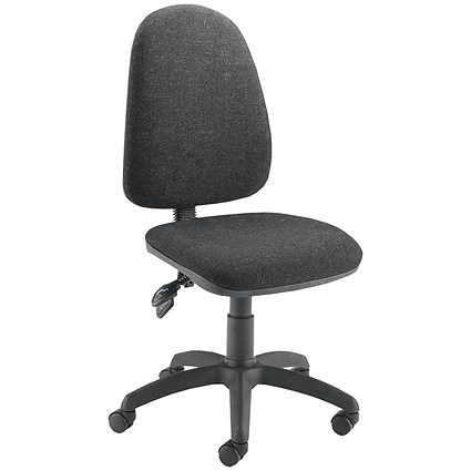 Jemini Sheaf High Back Tilt Operator Chair, Charcoal