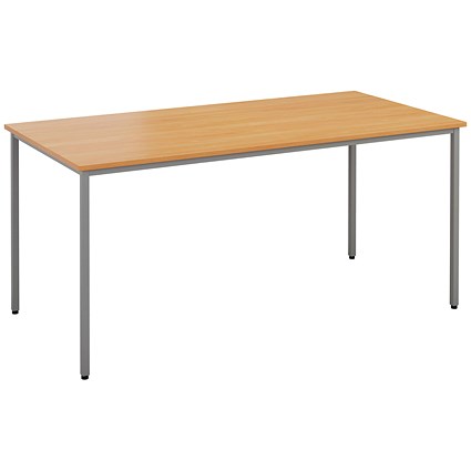 Jemini Rectangular Table, 1600x800x730mm, Beech