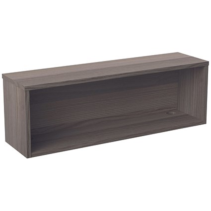 Jemini Reception Modular Straight Riser Unit, 1200x315x400mm, Grey Oak