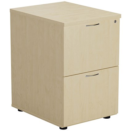 Jemini Foolscap Filing Cabinet, 2 Drawer, Maple