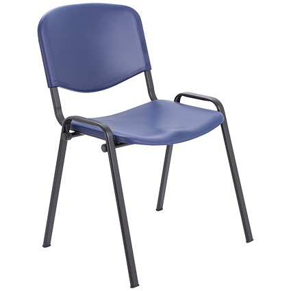 Jemini Multipurpose Stacking Chair Polypropylene 610x535x780mm Blue