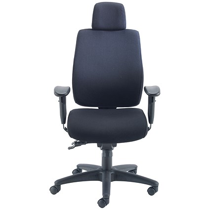 Avior Elbrus High Back Operator Chair, Black