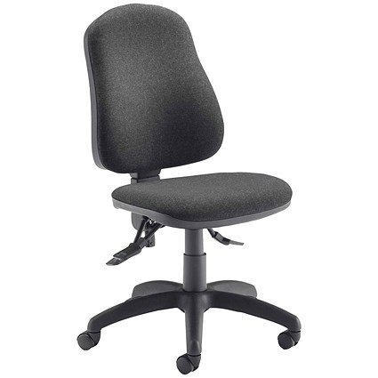 Jemini Teme Deluxe High Back Operator Chair, Charcoal