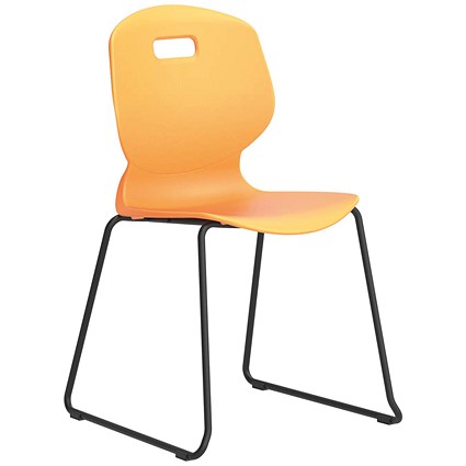 Titan Arc Skid Base Chair, Size 5, Marigold