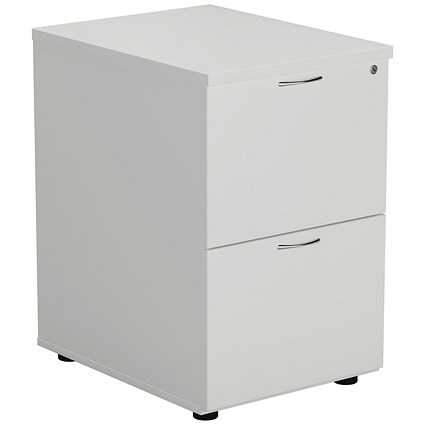 Jemini Foolscap Filing Cabinet, 2 Drawer, White