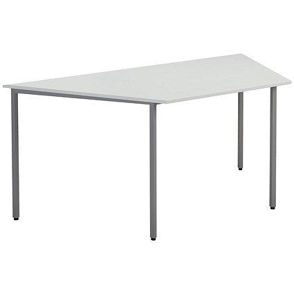 Jemini Trapezoidal Multipurpose Table, 1600x800x730mm, White