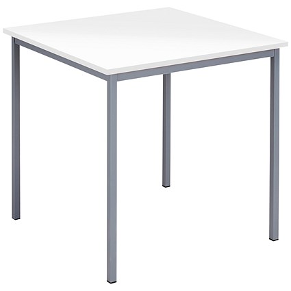 Serrion Square Table, 750mm, White