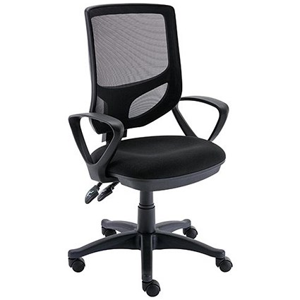 Astin Nesta Mesh Back Operator Chair with Fixed Arms, Black