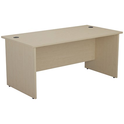 Jemini 1200mm Rectangular Desk, Panel End Leg, Maple