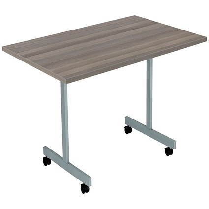 Jemini Rectangular Tilt Table, 1200x700mm, Grey Oak