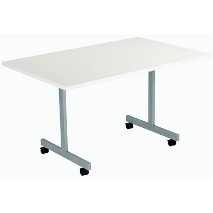 Jemini Rectangular Tilt Table, 1200x700mm, White