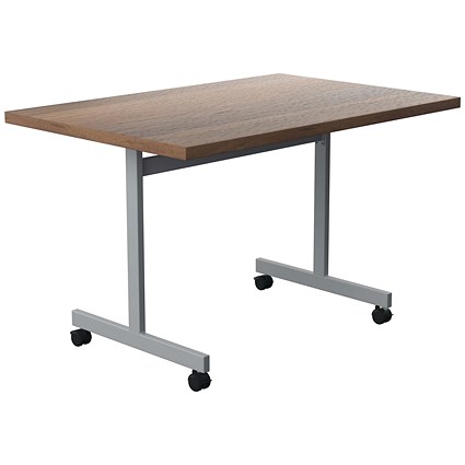 Jemini Rectangular Tilt Table, 1200x800mm, Walnut