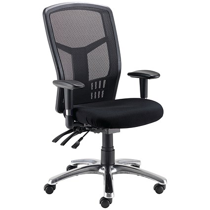 Arista Logan High Mesh Back Operator Chair, Black