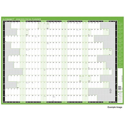 Q-Connect Compact Year Planner, Unmounted, 590x420mm, 2025