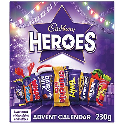 Cadbury Heroes Chocolate Advent Calendar, 230g