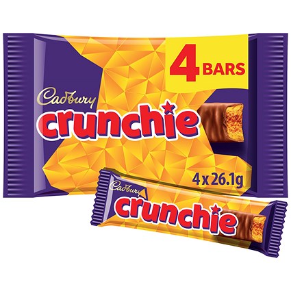 Cadbury Crunchie, 4x26.1g, Pack of 10