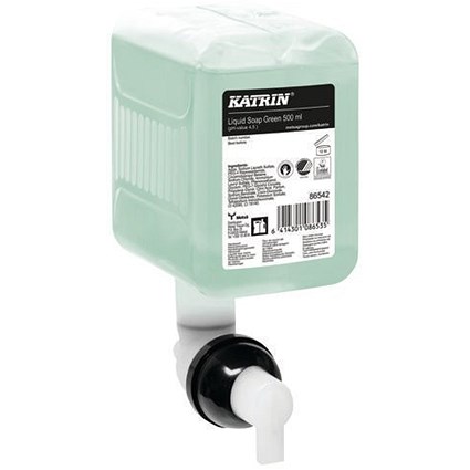 Katrin Commercial Hand Wash Liquid Refill, 500ml, Green