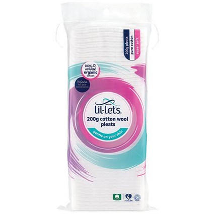 Lil-Lets Cotton Wool Pleat, 200g, Pack of 12