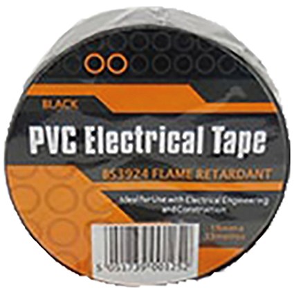 PVC Insulation Tape, 19mm x 33m, Black