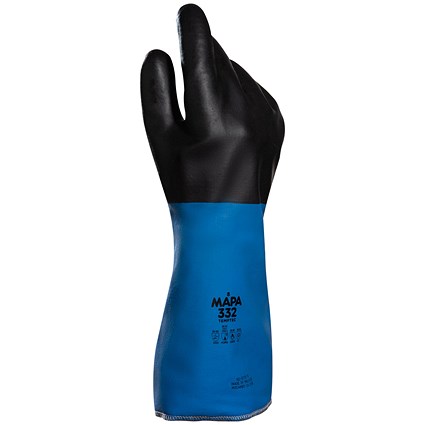 Mapa Temp-Tec 332 Gauntlet, Black & Blue, Medium